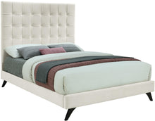 Load image into Gallery viewer, Elly Cream Velvet King Bed