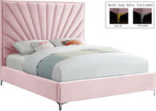 Load image into Gallery viewer, Eclipse Pink Velvet Queen Bed