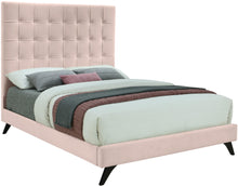 Load image into Gallery viewer, Elly Pink Velvet Full Bed