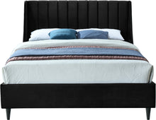 Load image into Gallery viewer, Eva Black Velvet Full Bed