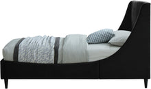 Load image into Gallery viewer, Eva Black Velvet Twin Bed