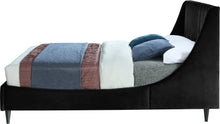 Load image into Gallery viewer, Eva Black Velvet Queen Bed