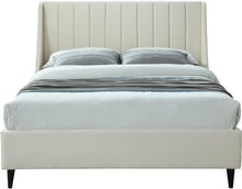 Load image into Gallery viewer, Eva Cream Velvet King Bed
