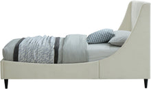 Load image into Gallery viewer, Eva Cream Velvet Twin Bed