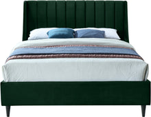 Load image into Gallery viewer, Eva Green Velvet Queen Bed