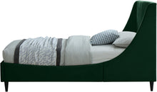 Load image into Gallery viewer, Eva Green Velvet Twin Bed
