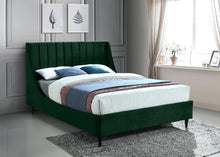 Load image into Gallery viewer, Eva Green Velvet King Bed