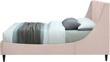 Load image into Gallery viewer, Eva Pink Velvet Queen Bed