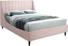 Load image into Gallery viewer, Eva Pink Velvet King Bed