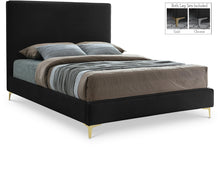 Load image into Gallery viewer, Geri Black Velvet King Bed