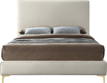 Load image into Gallery viewer, Geri Cream Velvet King Bed