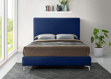 Load image into Gallery viewer, Geri Navy Velvet King Bed