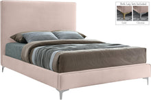 Load image into Gallery viewer, Geri Pink Velvet King Bed