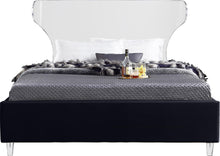 Load image into Gallery viewer, Ghost Black Velvet King Bed