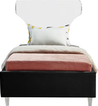 Load image into Gallery viewer, Ghost Black Velvet Twin Bed