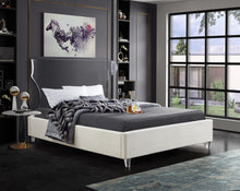 Load image into Gallery viewer, Ghost Cream Velvet King Bed