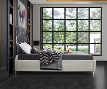 Load image into Gallery viewer, Ghost Cream Velvet King Bed