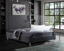 Load image into Gallery viewer, Ghost Grey Velvet Full Bed