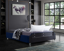 Load image into Gallery viewer, Ghost Navy Velvet King Bed