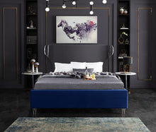 Load image into Gallery viewer, Ghost Navy Velvet King Bed