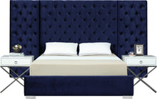 Load image into Gallery viewer, Grande Navy Velvet King Bed (3 Boxes)
