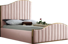 Load image into Gallery viewer, Jolie Pink Velvet King Bed (3 Boxes)