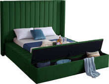 Load image into Gallery viewer, Kiki Green Velvet King Bed (3 Boxes)