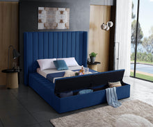 Load image into Gallery viewer, Kiki Navy Velvet Full Bed (3 Boxes)