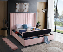 Load image into Gallery viewer, Kiki Pink Velvet Full Bed (3 Boxes)