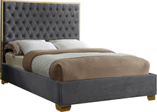 Load image into Gallery viewer, Lana Grey Velvet Full Bed