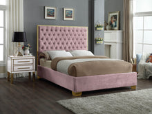 Load image into Gallery viewer, Lana Pink Velvet Full Bed