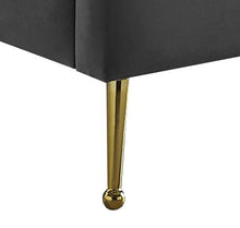 Load image into Gallery viewer, Lily Grey Velvet Twin Bed