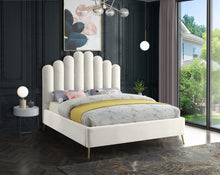 Load image into Gallery viewer, Lily Cream Velvet Full Bed