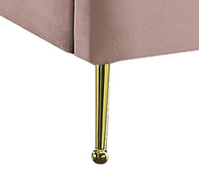Load image into Gallery viewer, Lily Pink Velvet Queen Bed