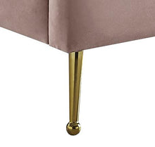 Load image into Gallery viewer, Lily Pink Velvet Twin Bed