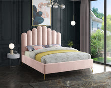 Load image into Gallery viewer, Lily Pink Velvet Full Bed