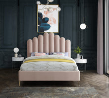 Load image into Gallery viewer, Lily Pink Velvet Full Bed