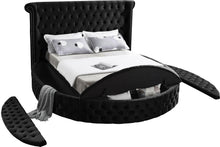 Load image into Gallery viewer, Luxus Black Velvet Queen Bed (3 Boxes)