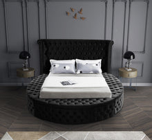 Load image into Gallery viewer, Luxus Black Velvet Queen Bed (3 Boxes)