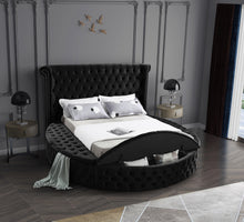 Load image into Gallery viewer, Luxus Black Velvet Queen Bed (3 Boxes)