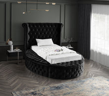 Load image into Gallery viewer, Luxus Black Velvet Twin Bed (3 Boxes)