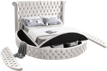Load image into Gallery viewer, Luxus Cream Velvet Queen Bed (3 Boxes)