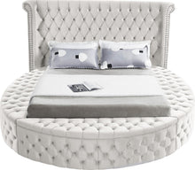 Load image into Gallery viewer, Luxus Cream Velvet King Bed (3 Boxes)