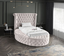 Load image into Gallery viewer, Luxus Cream Velvet Twin Bed (3 Boxes)