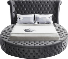 Load image into Gallery viewer, Luxus Grey Velvet King Bed (3 Boxes)