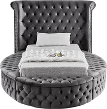 Load image into Gallery viewer, Luxus Grey Velvet Twin Bed (3 Boxes)