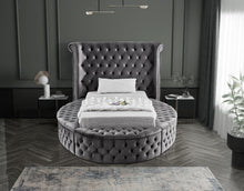 Load image into Gallery viewer, Luxus Grey Velvet Twin Bed (3 Boxes)