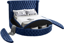 Load image into Gallery viewer, Luxus Navy Velvet Full Bed (3 Boxes)