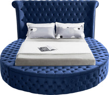 Load image into Gallery viewer, Luxus Navy Velvet King Bed (3 Boxes)