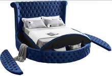 Load image into Gallery viewer, Luxus Navy Velvet Queen Bed (3 Boxes)